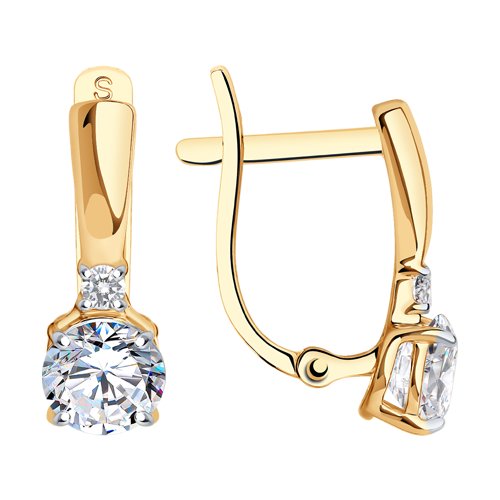 Серьги SOKOLOV - Золото 375, Фианит (арт. 026826-4)