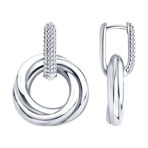 Серьги Diamant - Серебро 925, Фианит (арт. 94-121-02265-1)