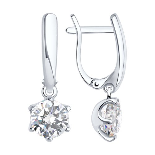 Серьги SOKOLOV - Серебро 925, Фианит (арт. 94021995)