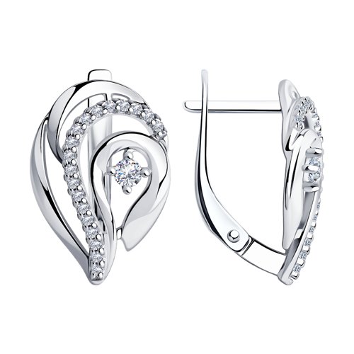 Серьги Diamant - Серебро 925, Фианит (арт. 94-120-00725-1)