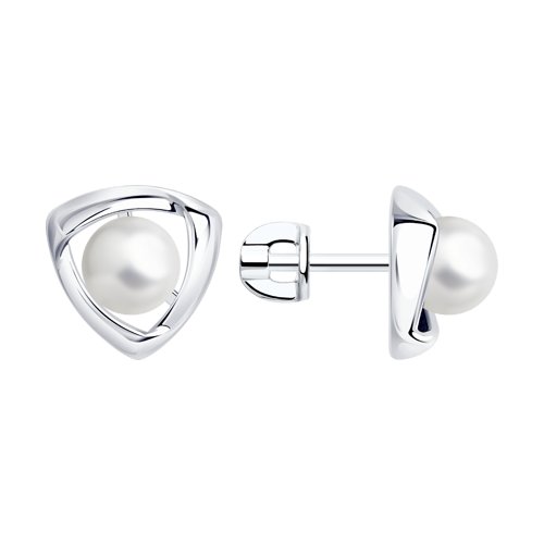 Серьги Diamant - Серебро 925, Жемчуг культивированный (арт. 94-122-01139-1)