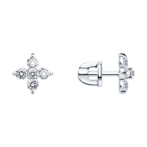 Серьги SOKOLOV - Золото 585, Фианит (арт. 0200938-3)