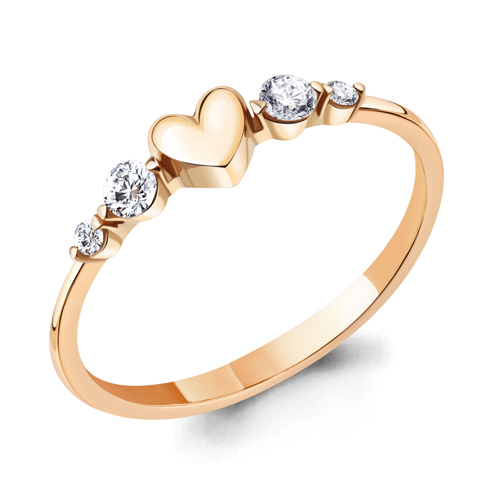 Кольцо Аквамарин - Серебро 925, Фианит (арт. 67448.6)