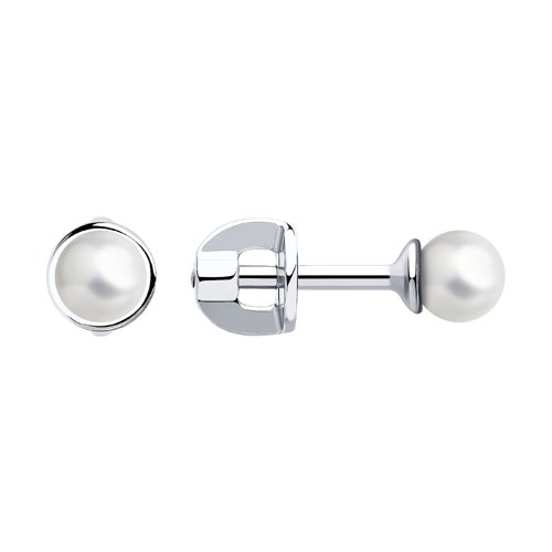 Серьги SOKOLOV - Серебро 925, Жемчуг синтетический (арт. 94020547)