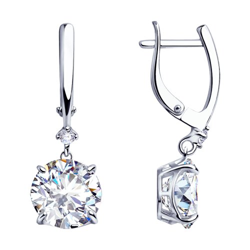 Серьги Diamant - Серебро 925, Фианит (арт. 94-121-01653-1)