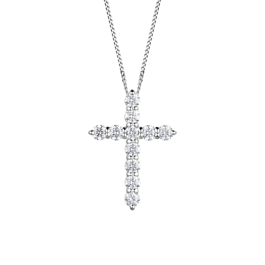 Колье Дар - Серебро 925, Синтетический муассанит (арт. Кц-2506рс16128)