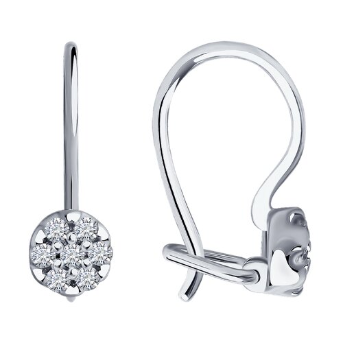 Серьги SOKOLOV - Серебро 925, Фианит (арт. 94021307)