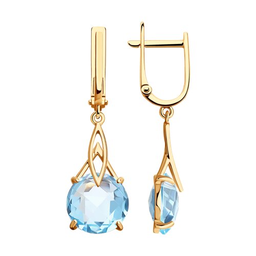 Серьги SOKOLOV - Золото 375, Топаз (арт. 37728470)