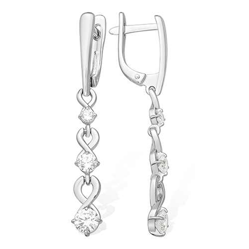 Серьги EFREMOV - Серебро 925, Фианит (арт. 1210017204-502)