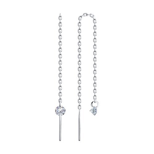 Серьги SOKOLOV - Серебро 925, Фианит (арт. 94025760)