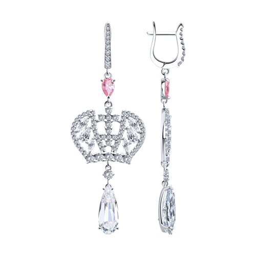 Серьги SOKOLOV - Серебро 925, Фианит (арт. 94026770)