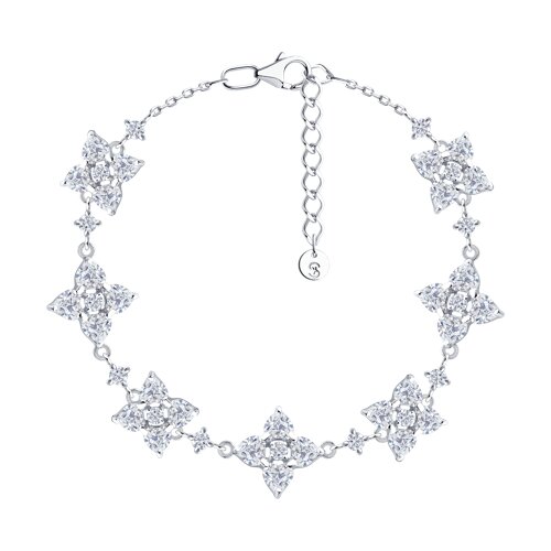 Браслет SOKOLOV - Серебро 925, Фианит (арт. 94051508)