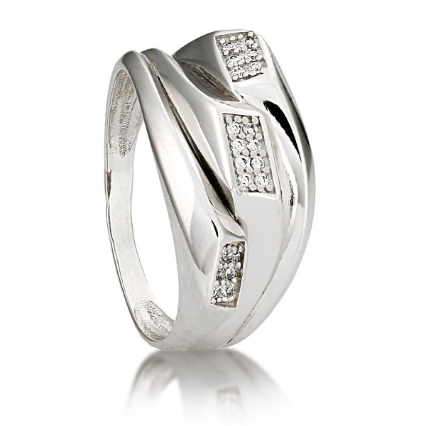 Кольцо Галатея - Серебро 925, Фианит (арт. 2684.1)