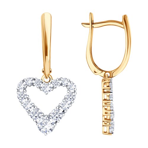 Серьги SOKOLOV - Золото 375, Фианит (арт. 0200753-4)