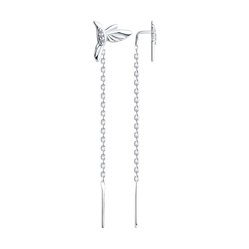 Серьги SOKOLOV - Серебро 925, Фианит (арт. 94025973)