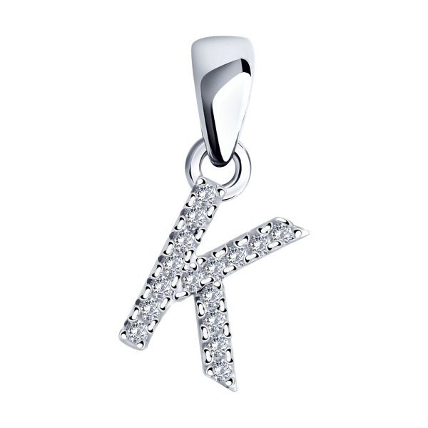 Подвеска SOKOLOV - Серебро 925, Фианит (арт. 94033131-91)