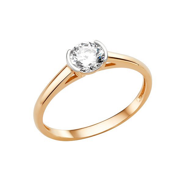 Кольцо ЮФ Династия - Золото 585, Фианит (арт. 011511-1102)