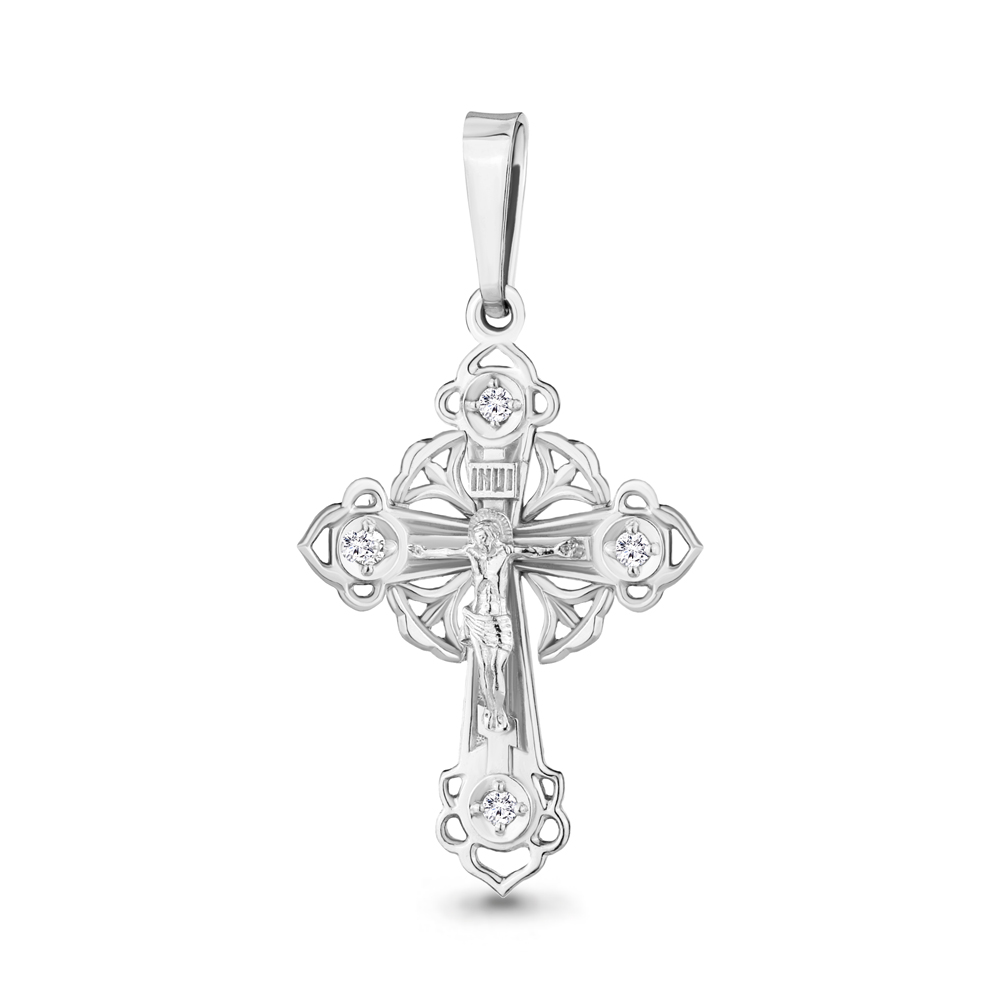 Подвеска Аквамарин - Серебро 925, Фианит (арт. 20663А.5)