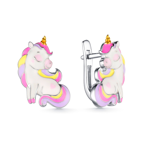 Серьги Мириада - Серебро 925, Эмаль (арт. 901022700)