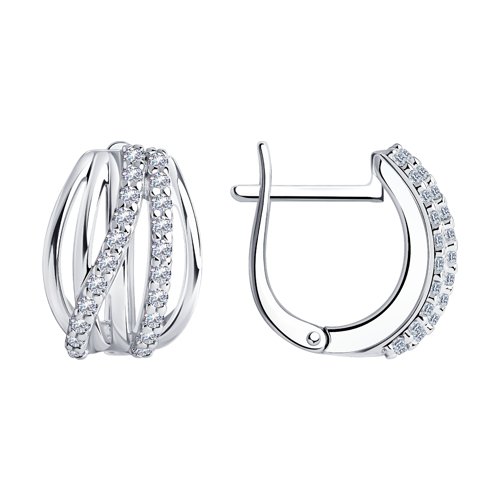 Серьги Diamant - Серебро 925, Фианит (арт. 94-120-00910-1)