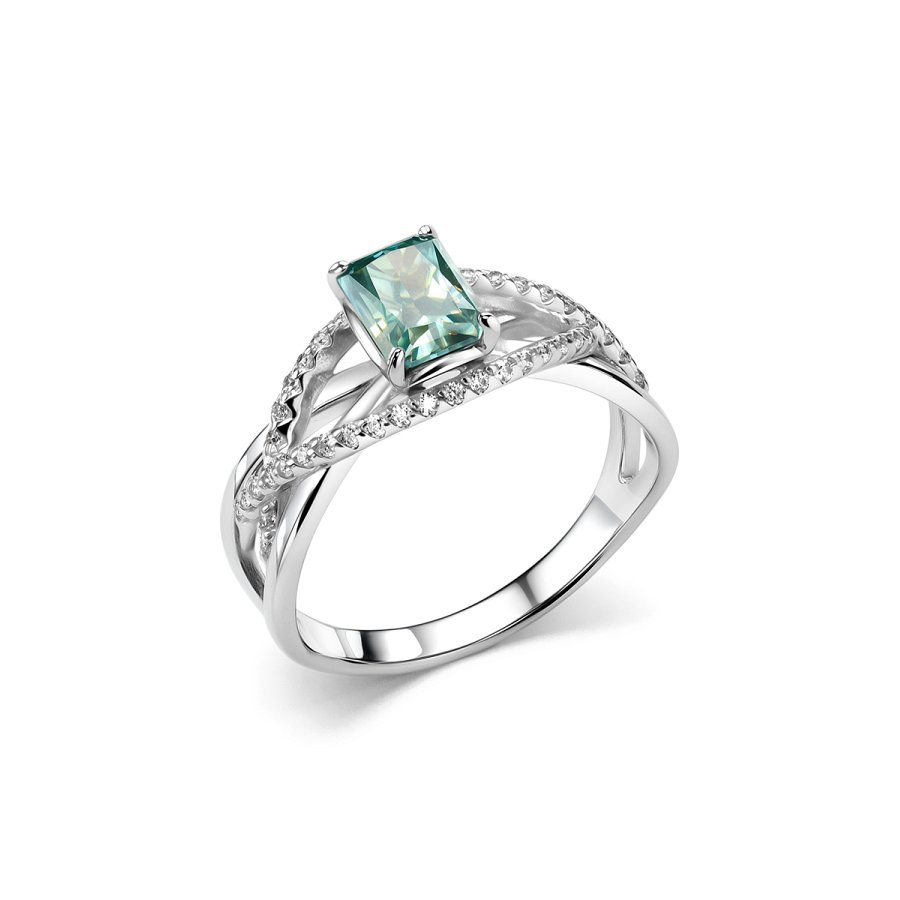 Кольцо Дар - Серебро 925, Синтетический муассанит, Фианит (арт. К-5160рс1613900)