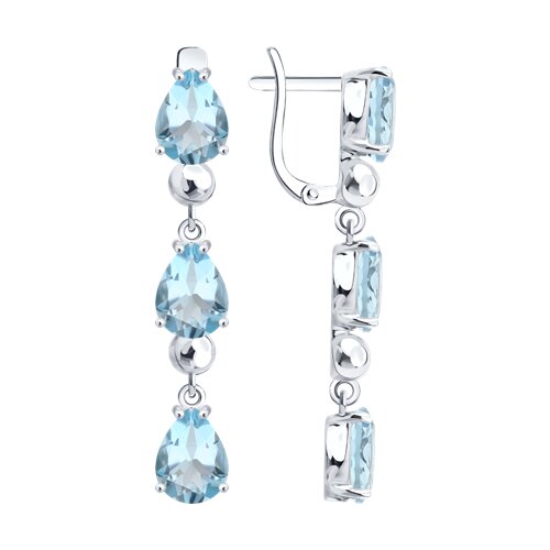 Серьги SOKOLOV - Серебро 925, Топаз (арт. 92025401)