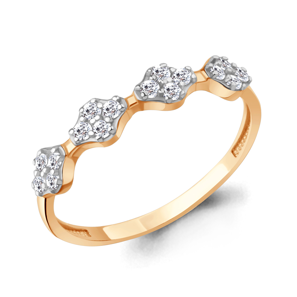 Кольцо Аквамарин - Серебро 925, Фианит (арт. 600710А.6)