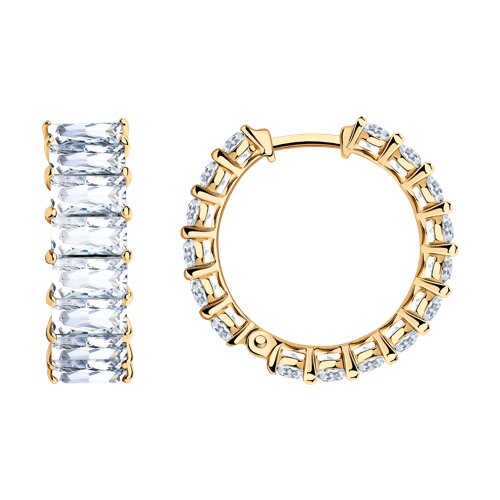 Серьги SOKOLOV - Серебро 925, Фианит (арт. 93022478)