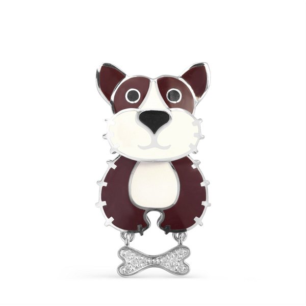 Брошь Кабаровских - Серебро 925, Эмаль (арт. 5-055-7901)