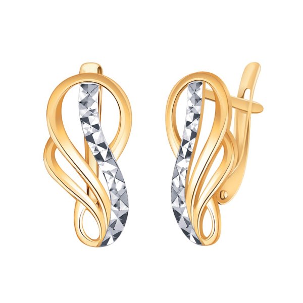 Серьги Атолл - Золото 585 (арт. 21213а)