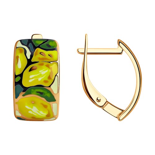 Серьги SOKOLOV - Серебро 925, Эмаль (арт. 93022383)