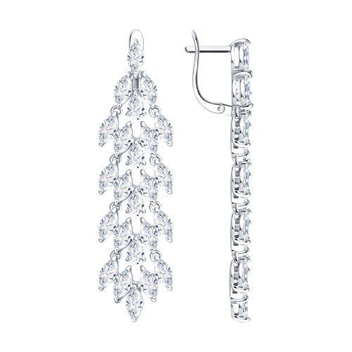 Серьги SOKOLOV - Серебро 925, Фианит (арт. 94027716)