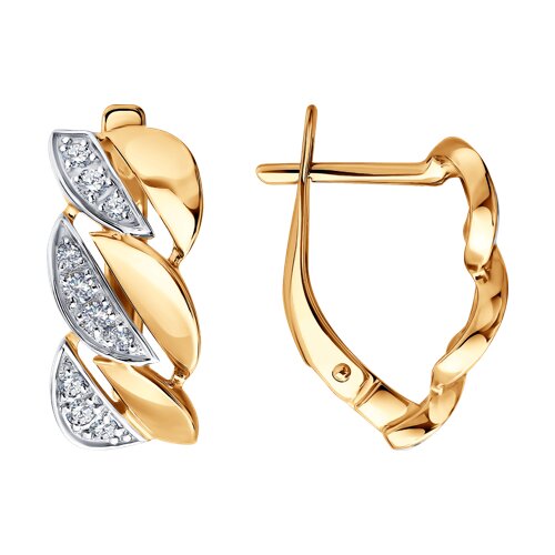 Серьги SOKOLOV - Золото 585, Фианит (арт. 0200892)