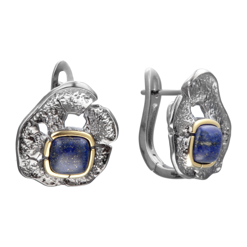 Серьги Мастер Клио - Серебро 925, Лазурит (арт. 36С151167)