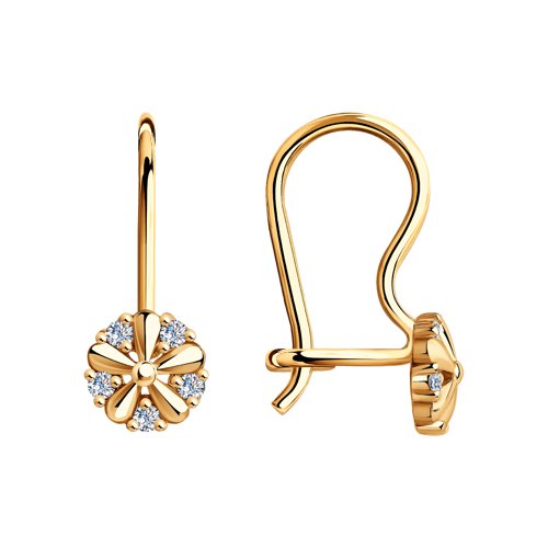 Серьги SOKOLOV - Серебро 925, Фианит (арт. 93020440)