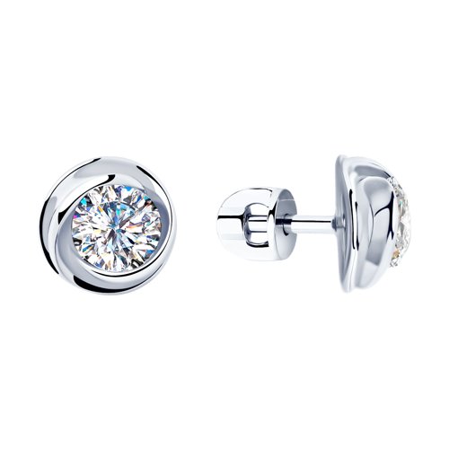 Серьги SOKOLOV - Серебро 925, Фианит (арт. 94023276)