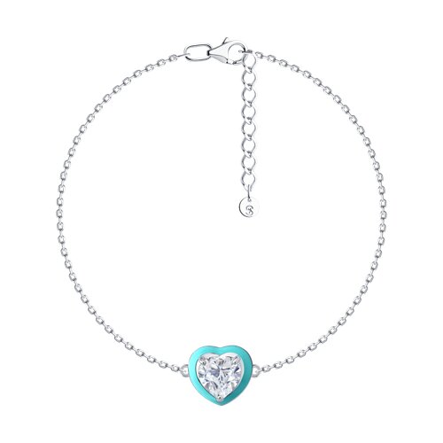 Браслет SOKOLOV - Серебро 925, Фианит, Эмаль (арт. 94051532)