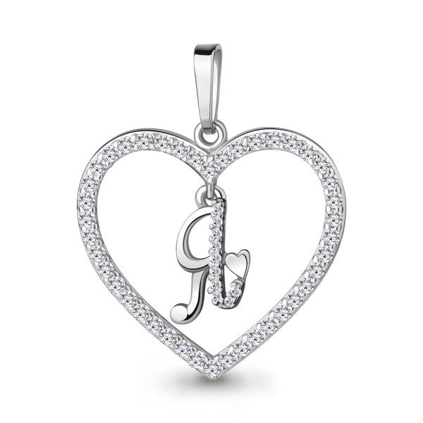 Подвеска Аквамарин - Серебро 925, Фианит (арт. 24702А.5)