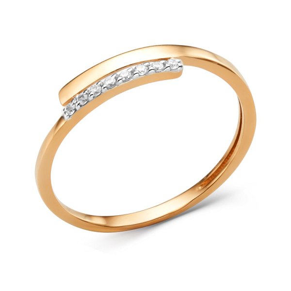 Кольцо ЮФ Династия - Золото 585, Фианит (арт. 000761-1102)