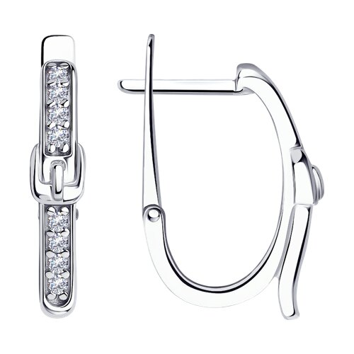 Серьги SOKOLOV - Серебро 925, Фианит (арт. 94024808)