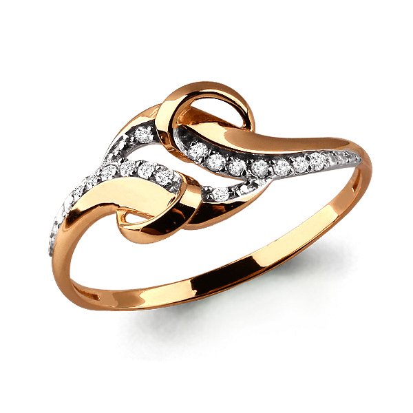 Кольцо Аквамарин - Золото 375, Фианит (арт. 64063.8)