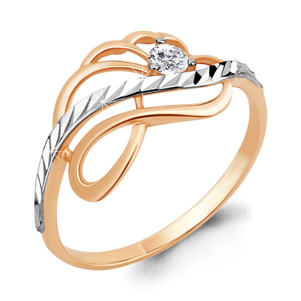 Кольцо Аквамарин - Золото 375, Фианит (арт. 68238.8)