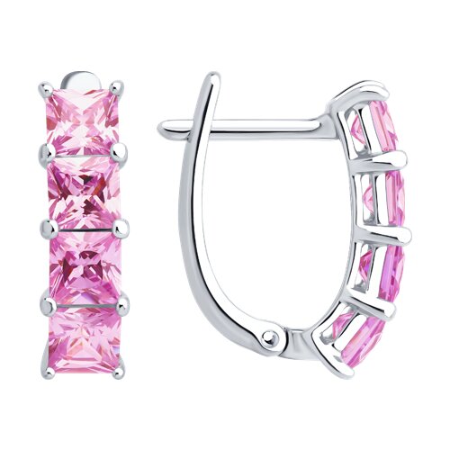 Серьги SOKOLOV - Серебро 925, Фианит (арт. 94027060)