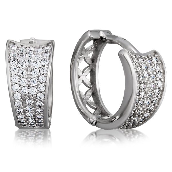 Серьги Галатея - Серебро 925, Фианит (арт. 3291.1)