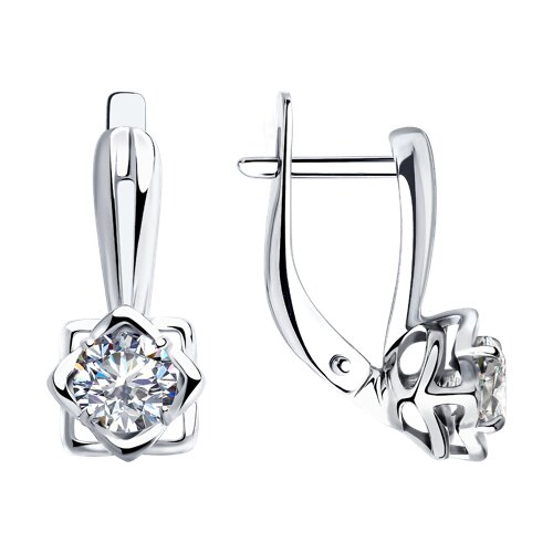 Серьги SOKOLOV - Серебро 925, Фианит (арт. 94025255)