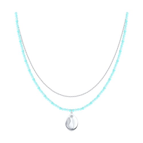 Колье SOKOLOV - Серебро 925, Амазонит (арт. 83070073)