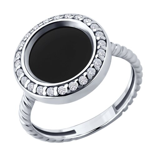 Кольцо Diamant - Серебро 925, Агат, Фианит (арт. 94-310-02282-1)