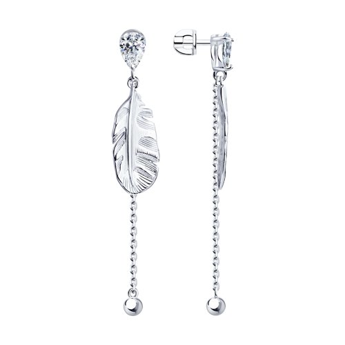 Серьги SOKOLOV - Серебро 925, Фианит (арт. 94023859)