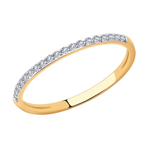 Кольцо SOKOLOV - Золото 585, Фианит (арт. 018806)