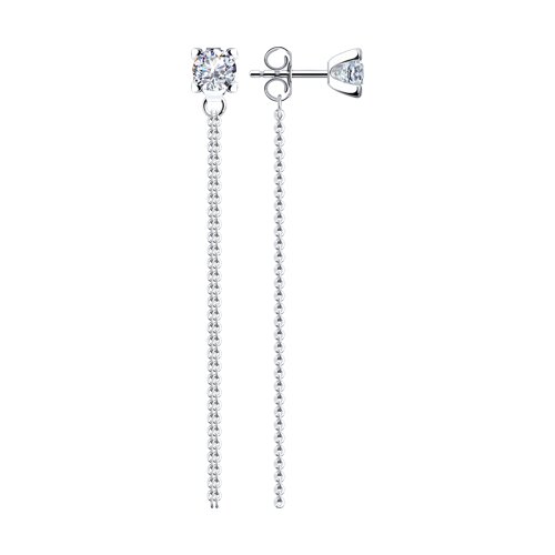 Серьги Diamant - Серебро 925, Фианит (арт. 94-122-01493-1)